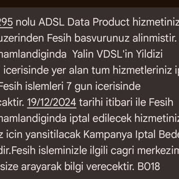 Fesih İşlemlerinde Müşteri Hizmetleri Sorunu