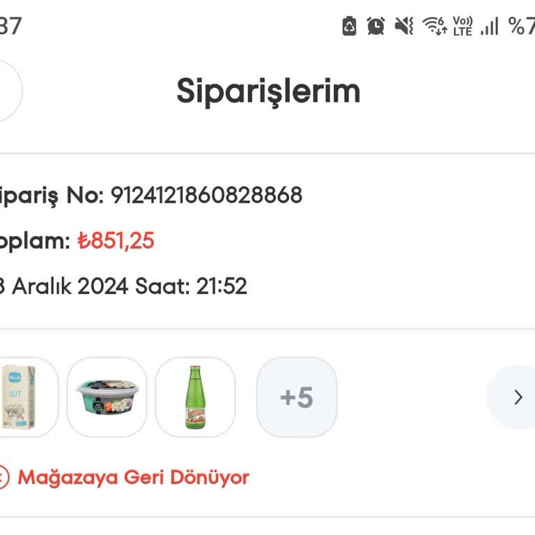 Teslim Edilmeyen Sipariş Ve İade Sorunu