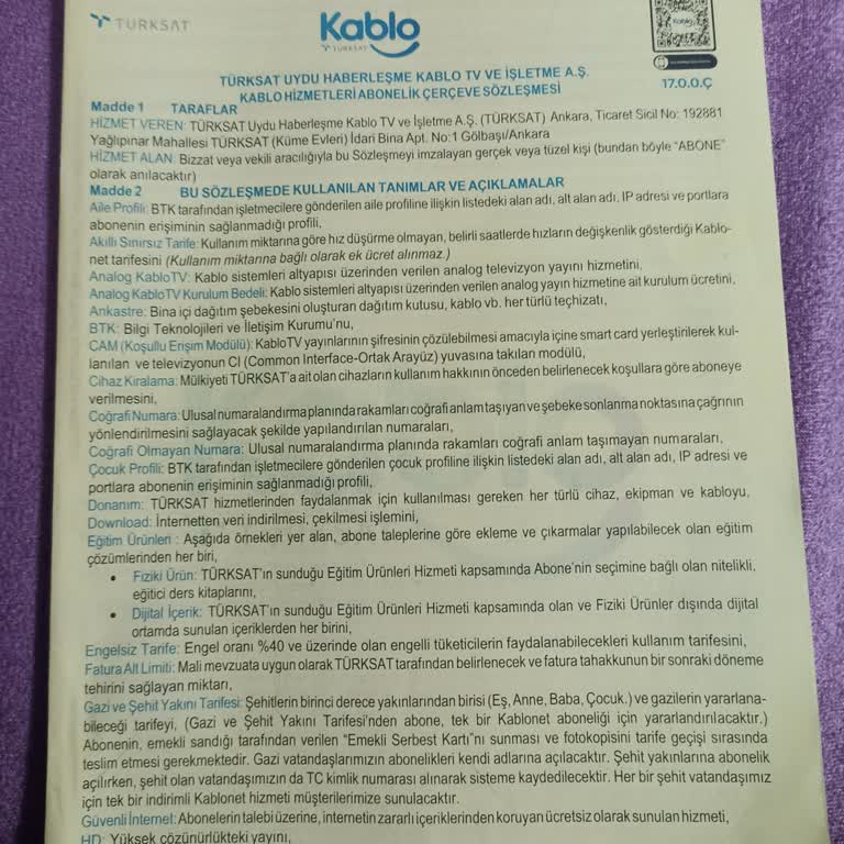 Kablo Net Kurulum Ve Hizmet Sorunları