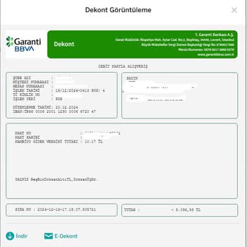 Garanti Bankası'ndan Bilgilendirme Olmadan Hesaptan Para Çekilmesi