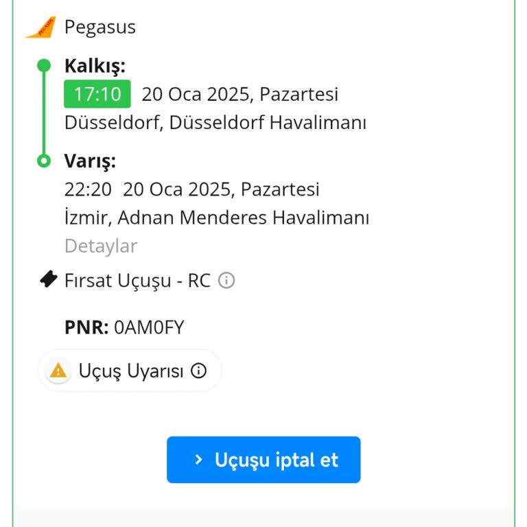 Uçak Bileti PNR Kodu Sorunu Ve Mağduriyet