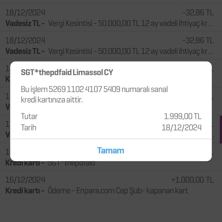 İzinsiz Kart Çekimi Ve İade Talebi