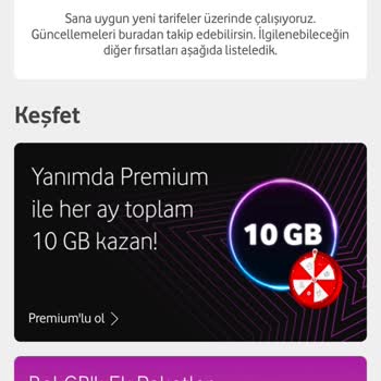 Vodafone Taahhüt Süresi Sonrası Tarife Geçiş Sorunu