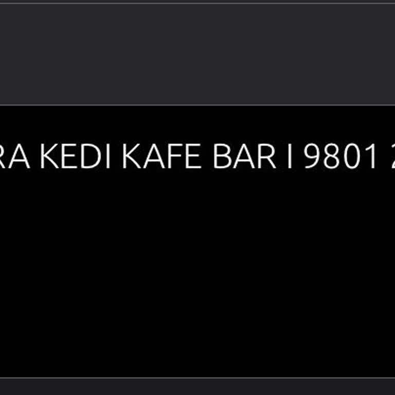 Kara Kedi Coffee Bir Bardak Çay 60 TL