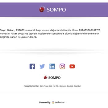 Sompo'dan Şüpheli Bilirkişi Süreci Ve Hasar Dosyası Reddedilmesi