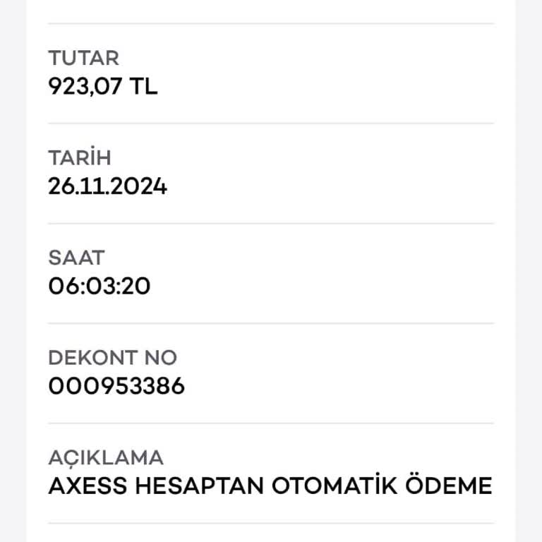 Akbank Axess Kart Üyelik Ücreti İadesi Talebi