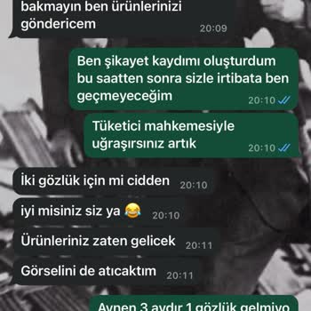 Gözlük Siparişinde Yaşanan Teslimat Ve İade Sorunları