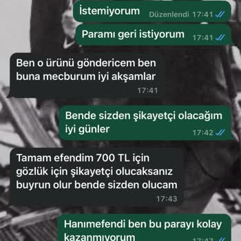 Gözlük Siparişinde Yaşanan Teslimat Ve İade Sorunları