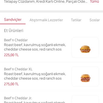 Tıkla Gelsin'de Menü Eksikliği Sorunu