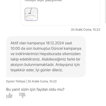 Hediye Ürün Eksikliği