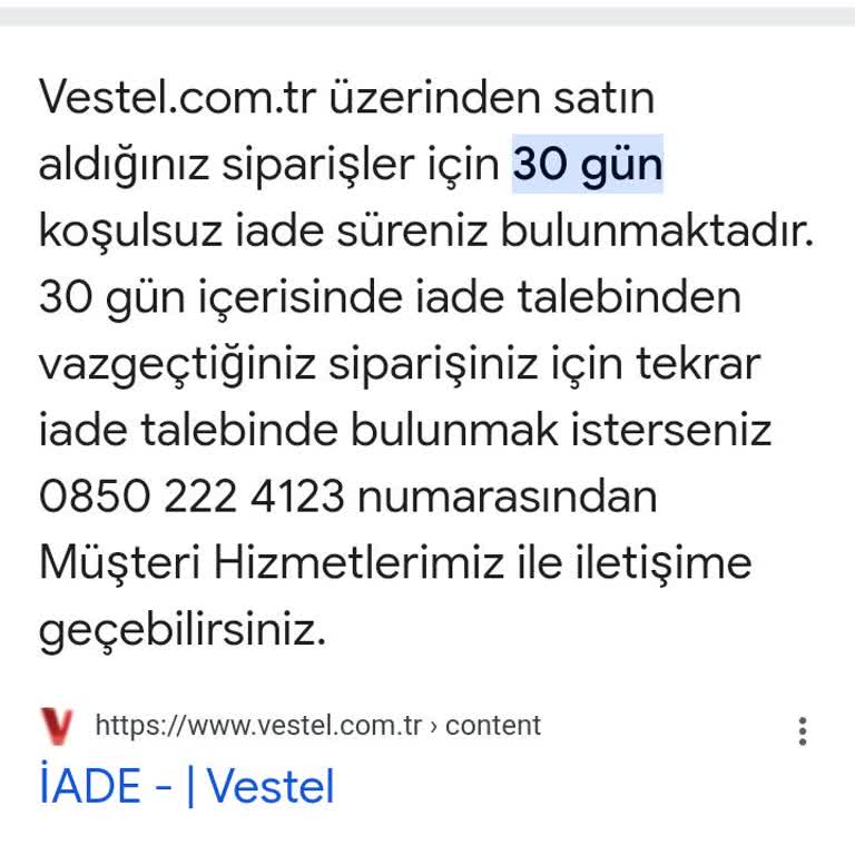 Vestel Bayisinin İptal Talebine Direnişi Ve Müşteri Mağduriyeti