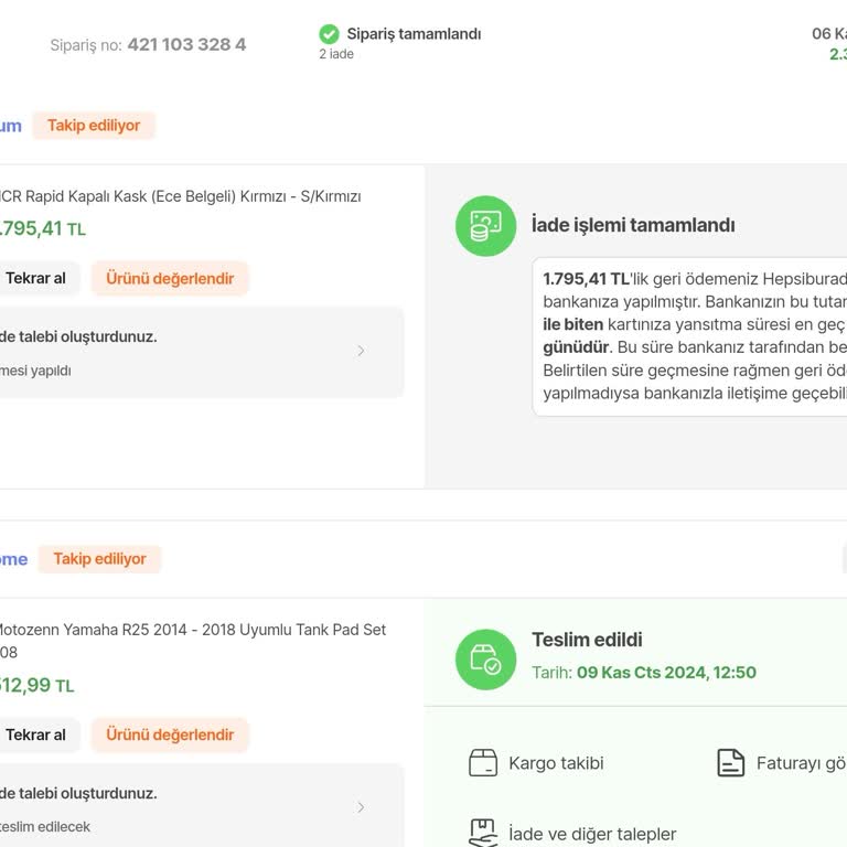 Yanlış Kargo Ve İade Sürecinde Mağduriyet Yaşıyorum