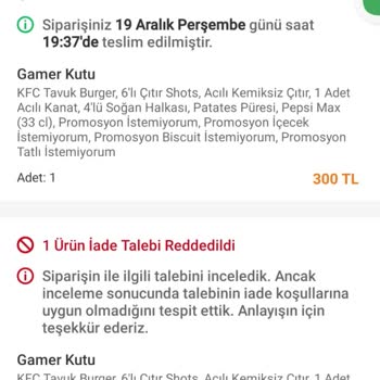 KFC Bornova Ve Trendyolgo: Eksik Ürün Ve İlgisizlik