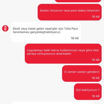 Eksik Soslar Ve İade Sorunu: Tıkla Gelsin'den Memnuniyetsizlik