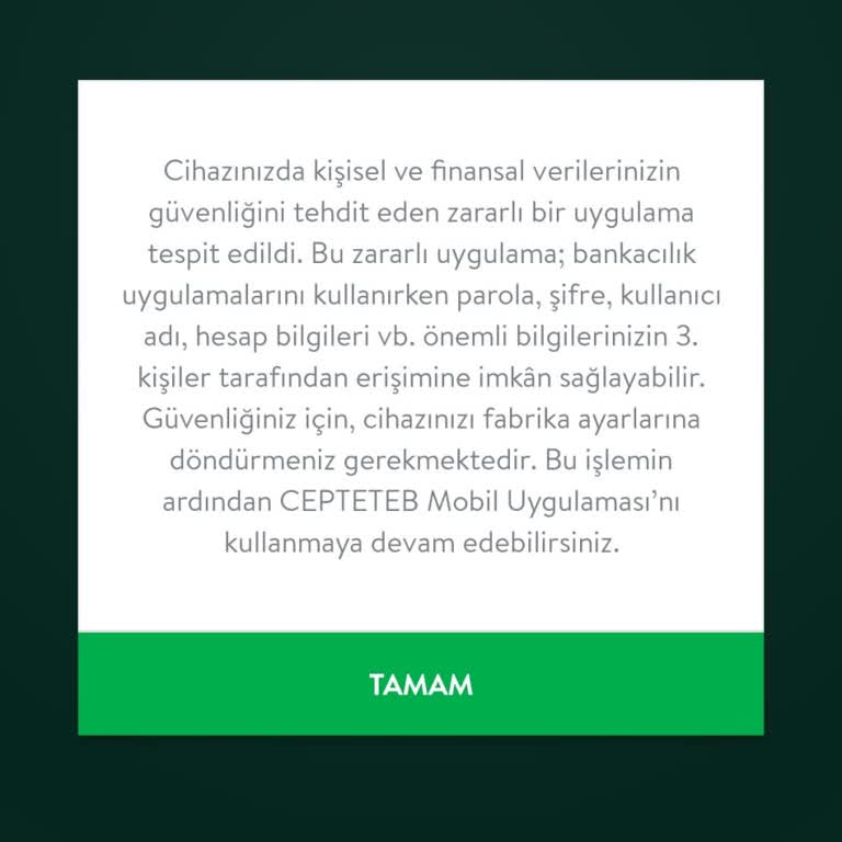 TEB Mobil Uygulama Erişim Sorunu: Yanıltıcı Virüs Uyarısı