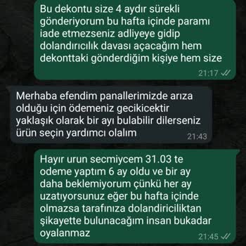 İade Edilmeyen Para Ve İletişim Sorunu