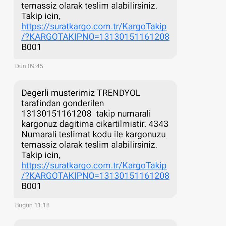 Sürat Kargo Teslimat Sorunu Ve Müşteri Memnuniyetsizliği