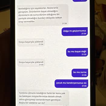 Getir Canlı Destek Hizmetinde İletişim Sorunu