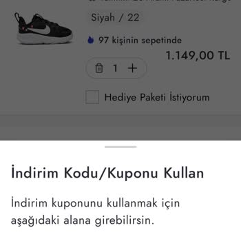 İndirim Kodlarının Kullanılamaması