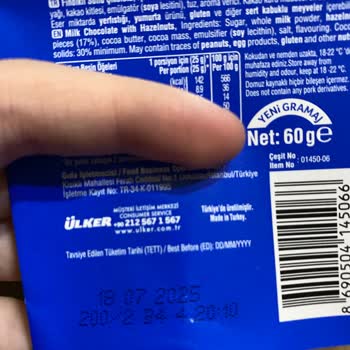 Ülker Çikolatada Beklenmedik Renk Değişimi