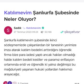 Katılimevim'in Tehdit Ve Yalan Beyanlarıyla Mücadele