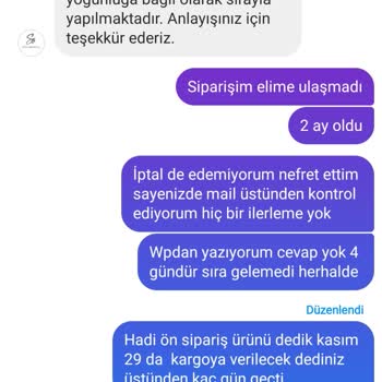 Sipariş Verildi, Ürün Hâlâ Ortada Yok!