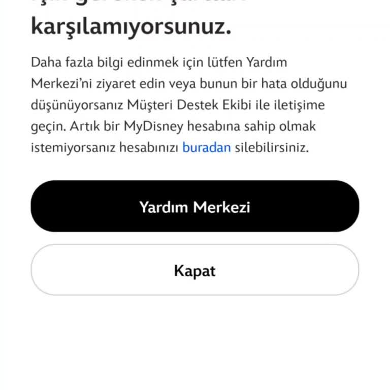 Disney+ Hesabına Erişim Sorunu