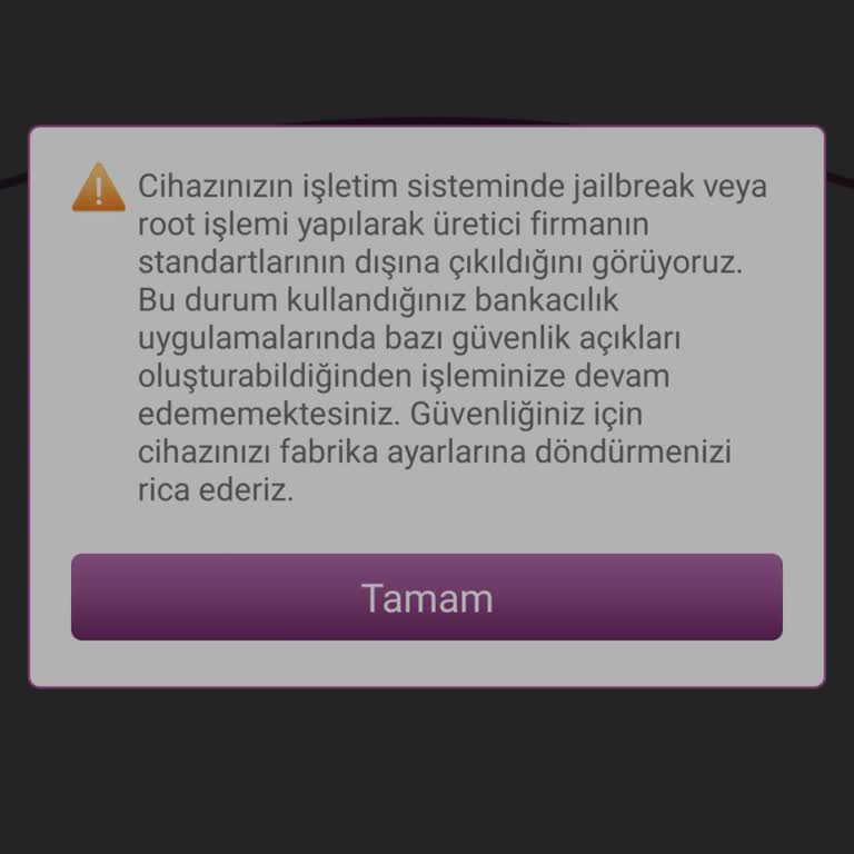 Rootlu Cihaz Nedeniyle Enpara Uygulamasına Erişim Sorunu