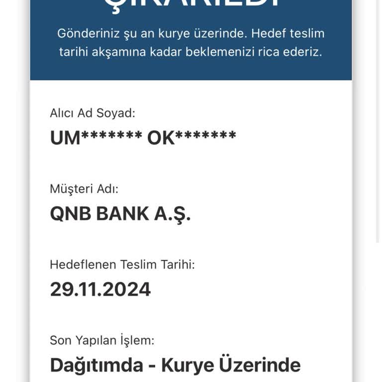Teslim Edilmeyen Kart Ve Yetersiz Müşteri Hizmetleri