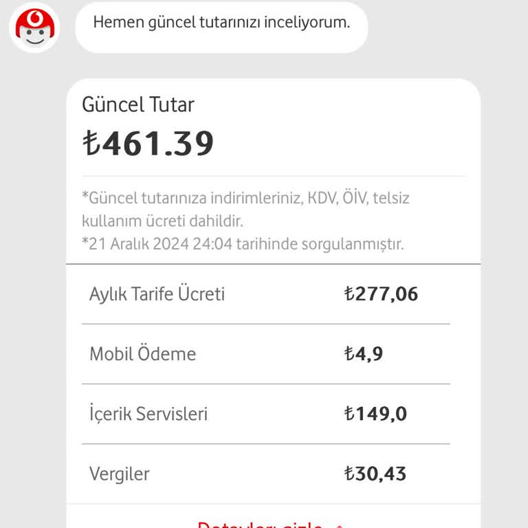 Faturaya Eklenen İçerik Servis Ücretlerinin İadesi Talebi