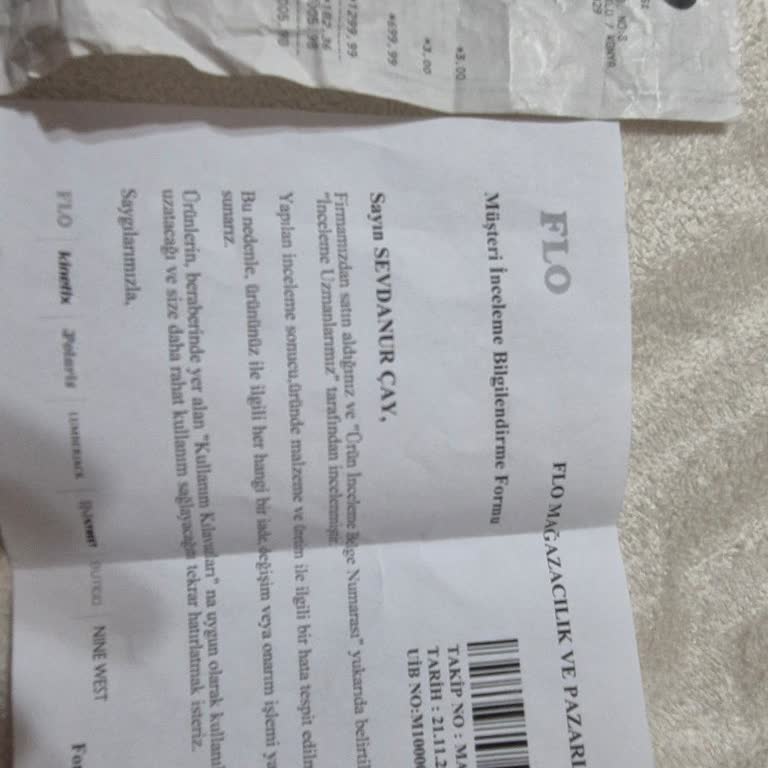 Kinetix Ayakkabıda Boyama Ve Koku Sorunu