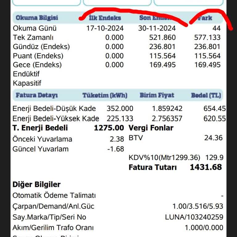 Yanlış Sayaç Okuma Nedeniyle Yüksek Fatura Şoku