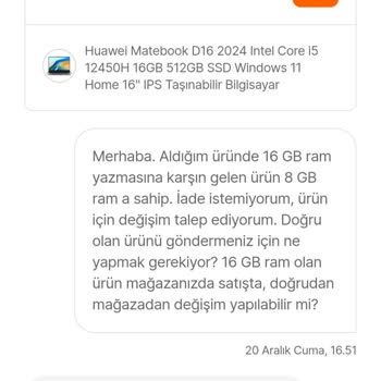 Yanlış Ürün Gönderimi Ve Yetersiz Müşteri Hizmeti