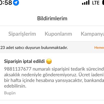 H&M Ürünlerinin Sürekli İptal Edilmesi Ve Stok Sorunları
