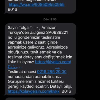Amazon Teslimatında Yaşanan Gecikme Ve İletişim Sorunları