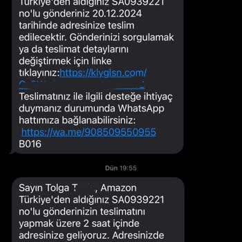 Amazon Teslimatında Yaşanan Gecikme Ve İletişim Sorunları