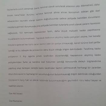 Eminevim Kasko Zorunluluğu Ve Ödeme Mağduriyeti