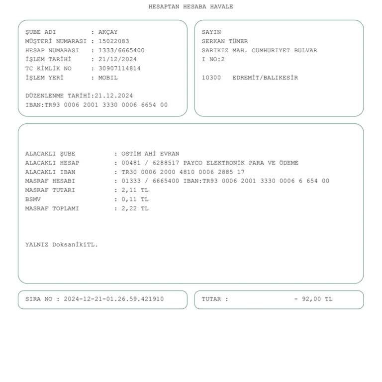 Para Transferi Sorunu Ve Müşteri Hizmetleri Yanıt Eksikliği