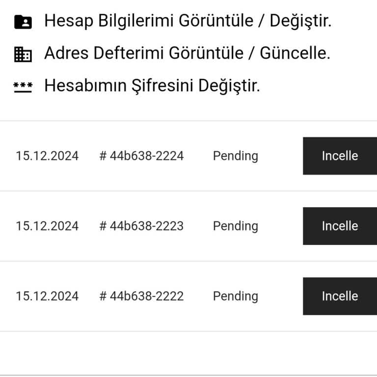 Saat Siparişim Nerede?