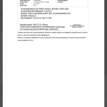 Hesabımdan İzinsiz Para Çekildi!