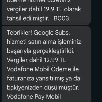 Vodafone Mobil Ödeme Sorunu: Tekrarlayan Ücretlendirmeler
