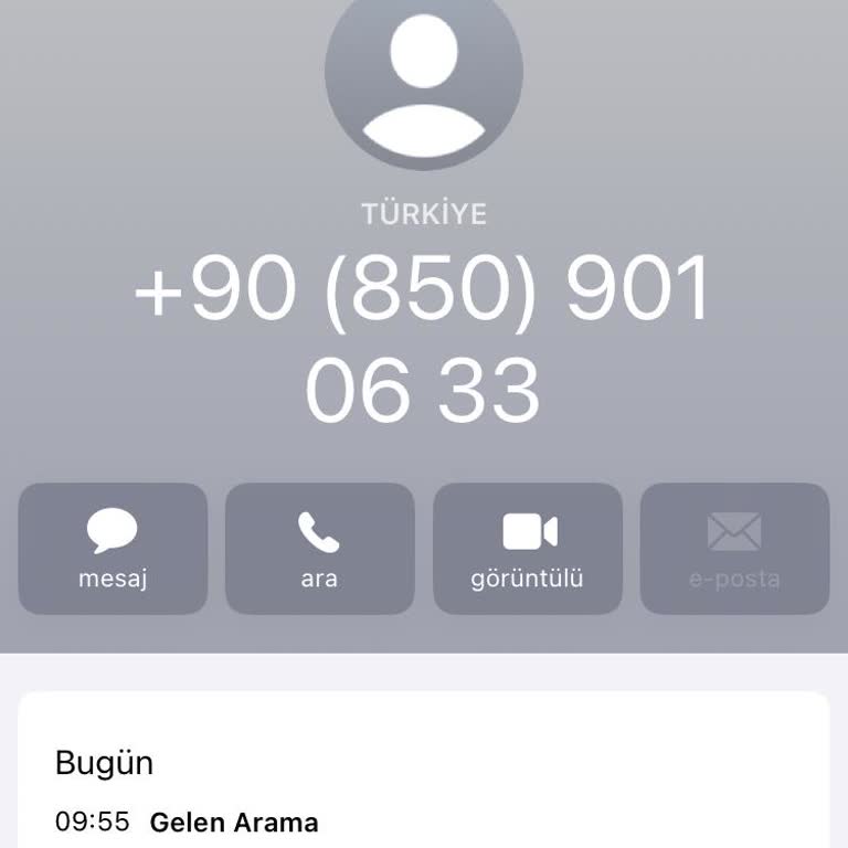 08509010633 Numarasından Altyapı Yenileme Araması