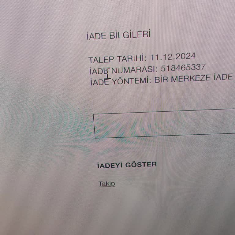 Zara Uygulamasında İade Etiketi Sorunu