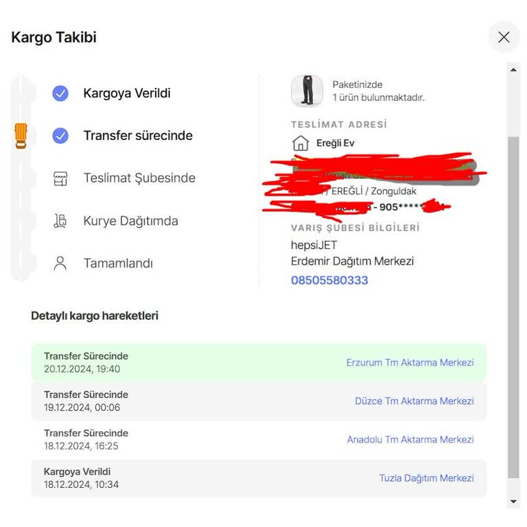 Yanlış Yönlendirilen Kargo Ve İletişimsizlik Sorunu