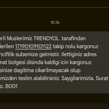 Sürat Kargo'nun Dağıtım Sorunu