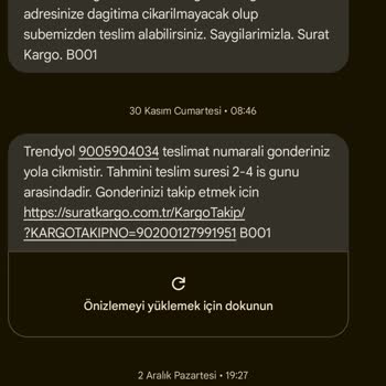 Sürat Kargo'nun Dağıtım Sorunu