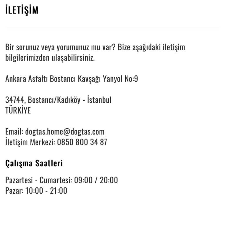 Doğtaş Mobilya'nın Kalitesizliği Ve Ulaşılamayan Müşteri Hizmetleri