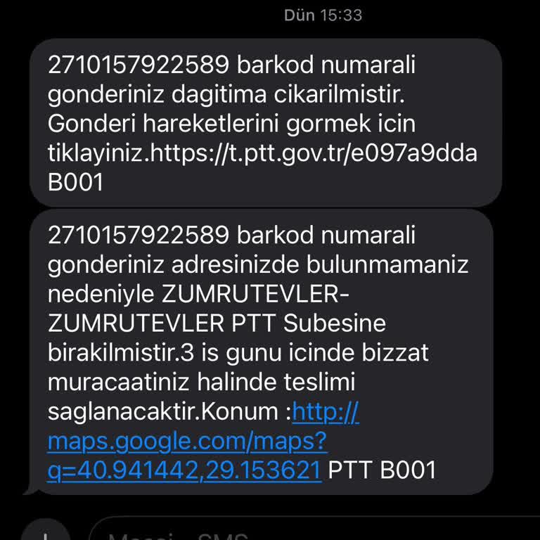 PTT Kargo Dağıtım Sorunu Ve Çözüm Talebi