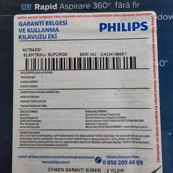 Philips SpeedPro Süpürge Kırılma Sorunu