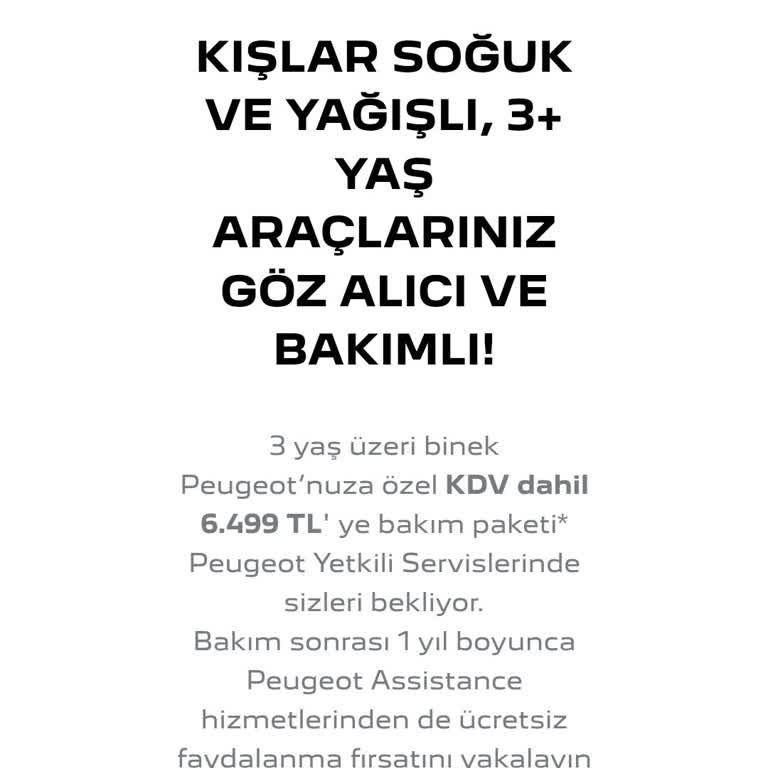 Peugeot 2008 Bakım Kampanyası Belirsizliği